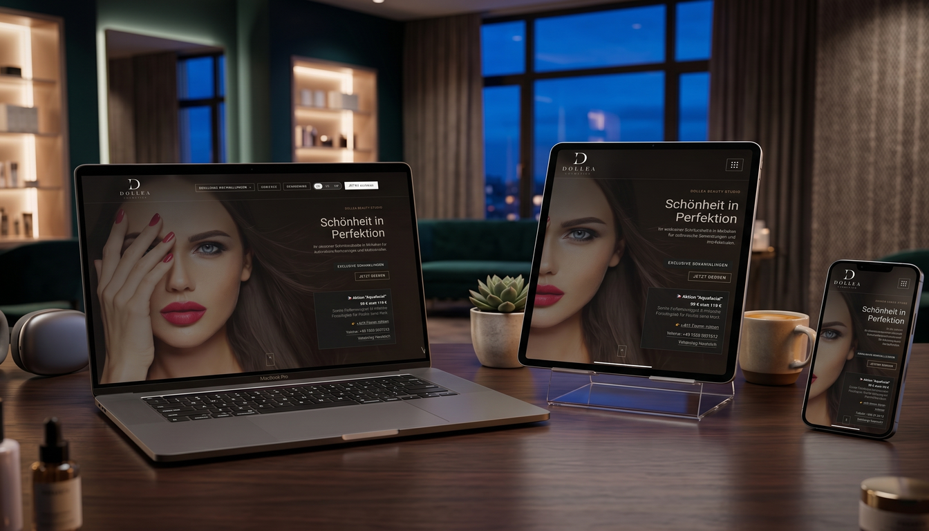 Dollea Case auf Geräten im Beauty-Salon