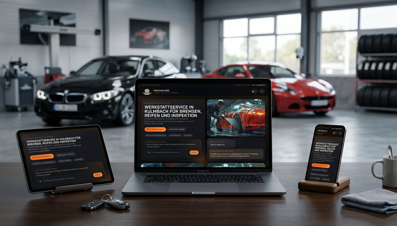 Oprogramowanie warsztatu motoryzacyjnego na laptopie, tablecie i smartfonie